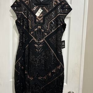 Evening dress express sequined nwt